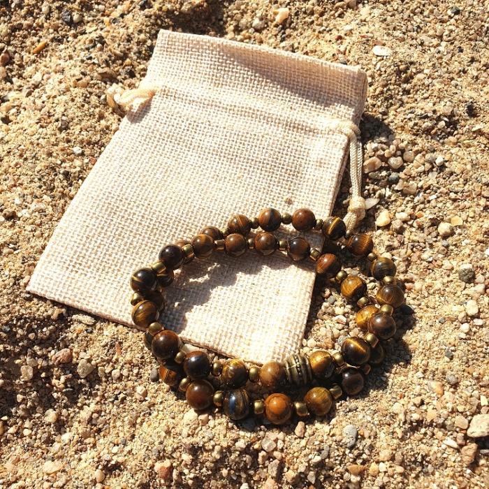 BRACELET double protection EN OEIL DE TIGRE – Image 3