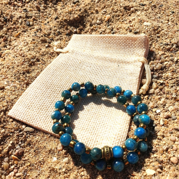 BRACELET double protection EN APATITE – Image 3