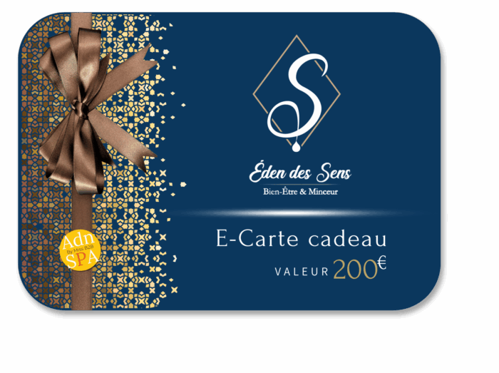 E-carte cadeau EDEN DES SENS valeur 200€