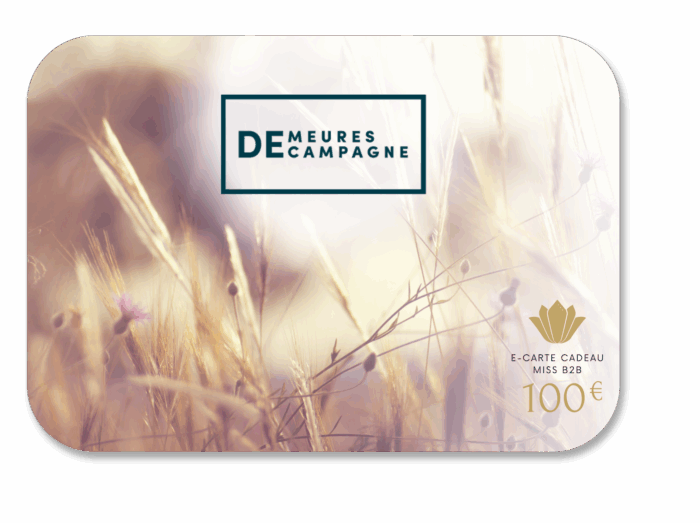 E-carte cadeau DEMEURES CAMPAGNE valeur 100€