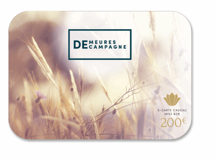 E-carte cadeau DEMEURES CAMPAGNE valeur 200€