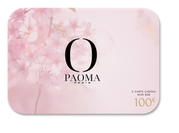 E-carte cadeau PAOMA 100€