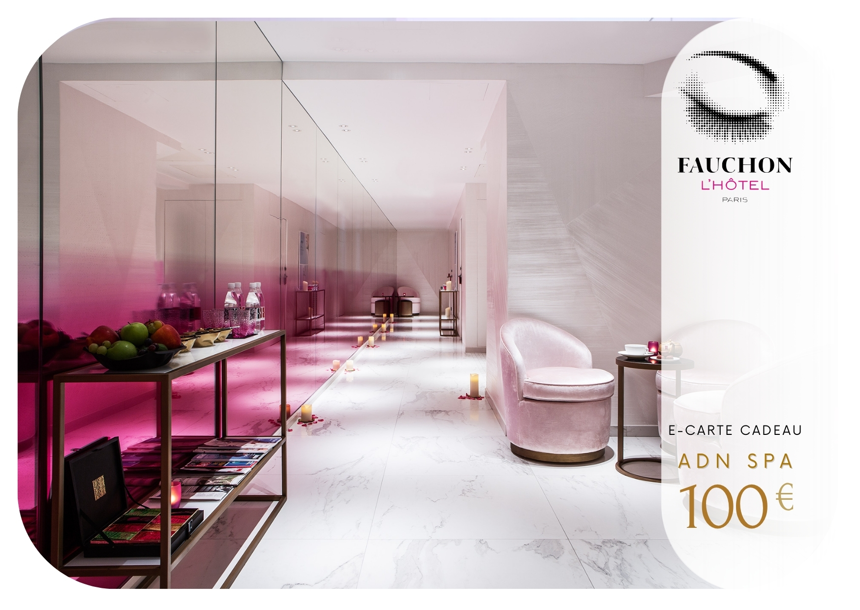 Pass Bien-Être | Carte cadeau de 100€ à utiliser au Fauchon Hôtel & Spa*****