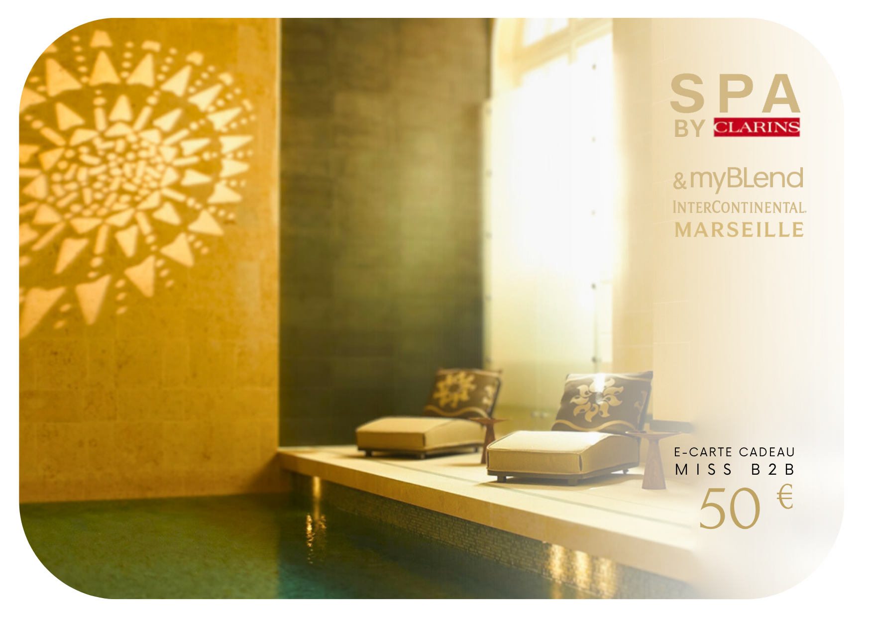 Pass Bien-Être Spa by Clarins & Myblend Intercontinental Marseille