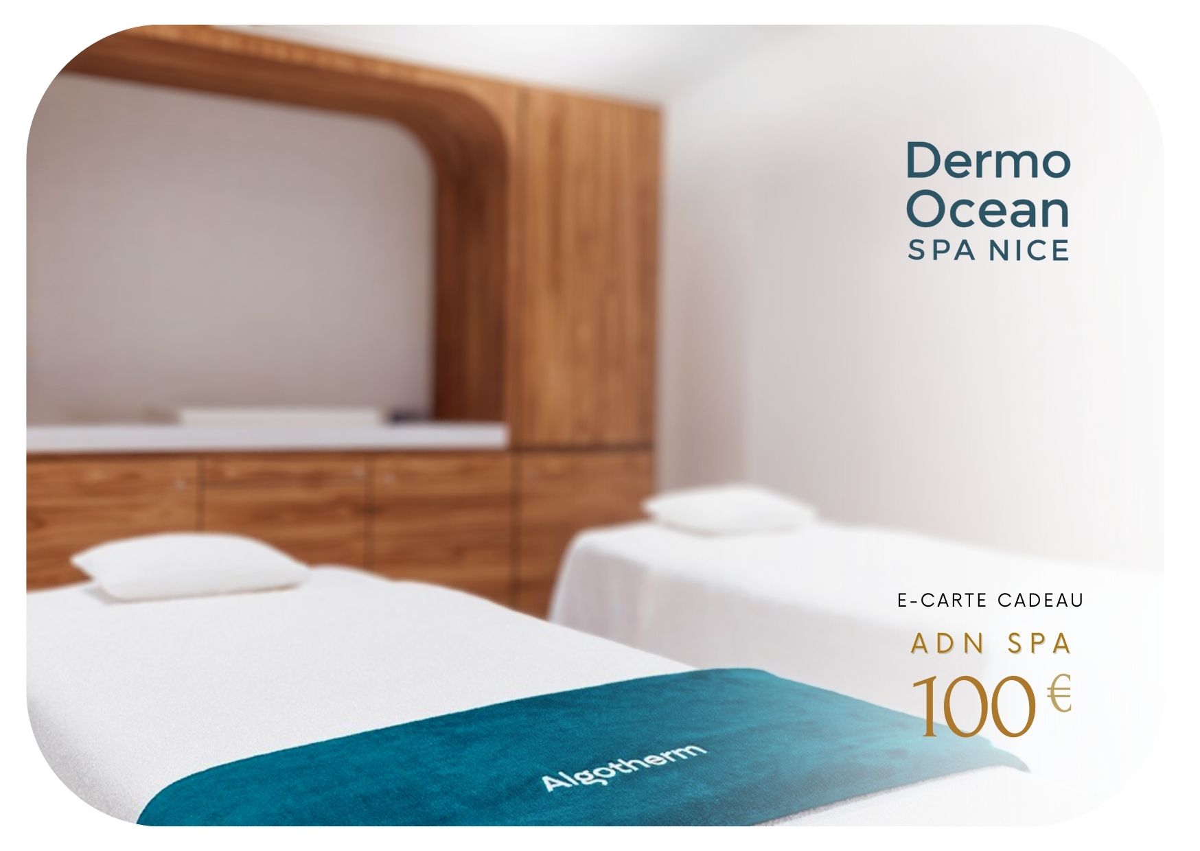 Pass Bien-Être | Carte cadeau de 100€ à utiliser au Dermo Ocean Spa Nice